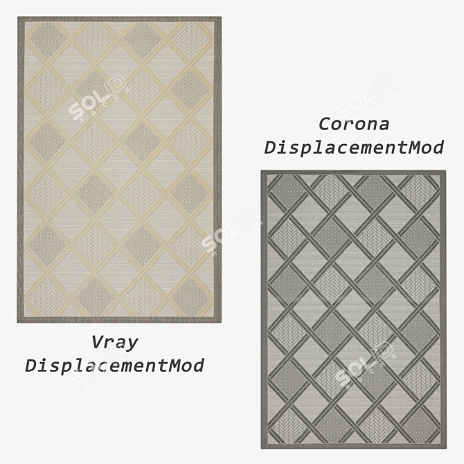 Versatile Rugs Set: 6 Stunning Options 3D model image 2