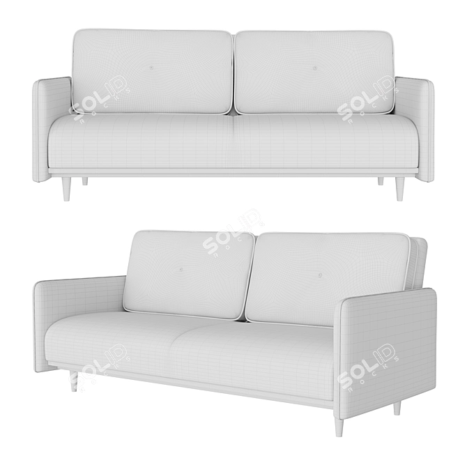 Versatile Lazurit Sofa Bed 3D model image 2