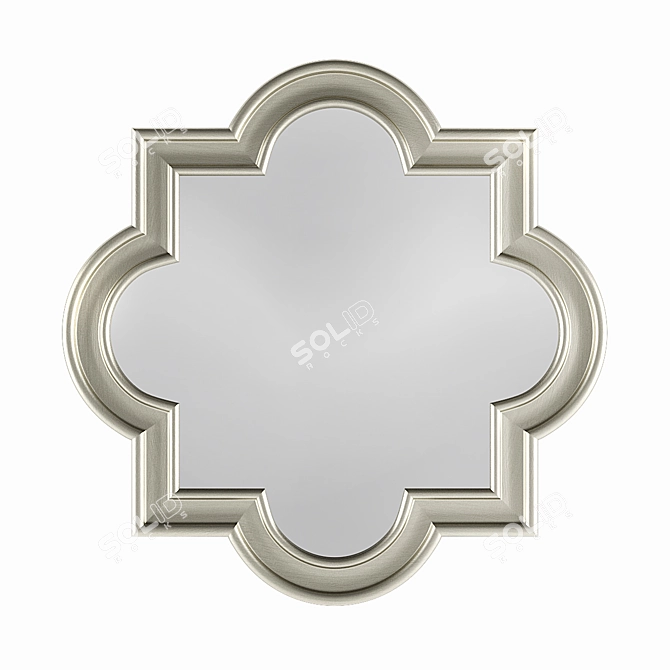 Elegant Champagne Mirror 3D model image 1