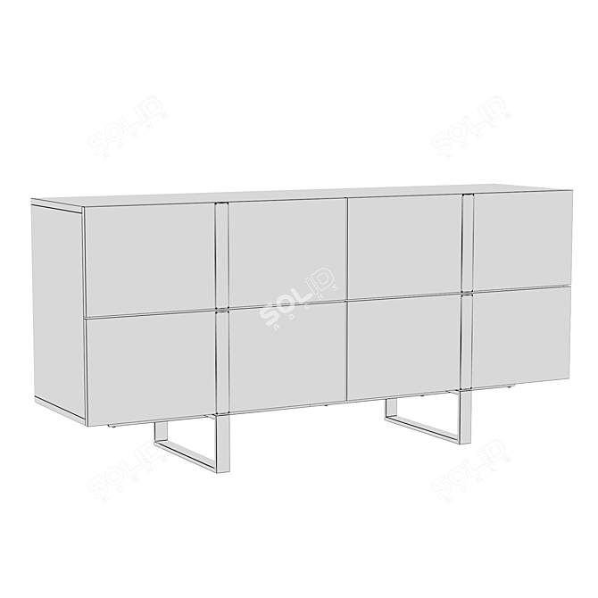 Angel Cerda Sideboard in Gray 3D model image 2
