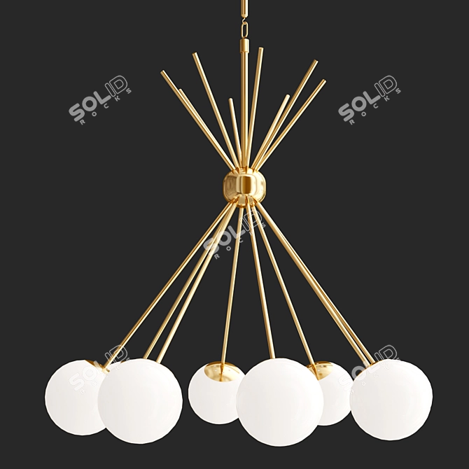 Modern Luxor Eichholtz Collection: Sleek and Neutral Lighting 3D model image 3