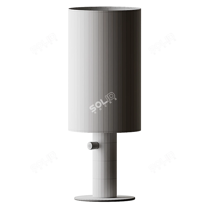 Sleek Metal Table Lamp 3D model image 5