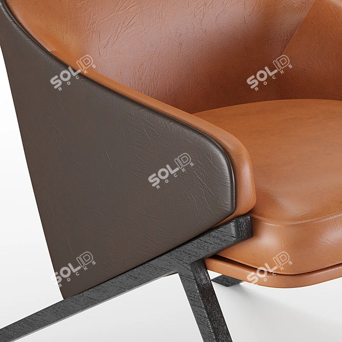 Cozy and Modern Single Sofa 3D model image 3