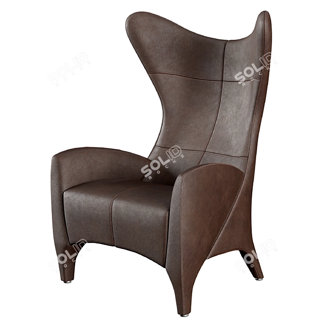 Contemporary Elegance Morada Avi Armchair 3D model image 1