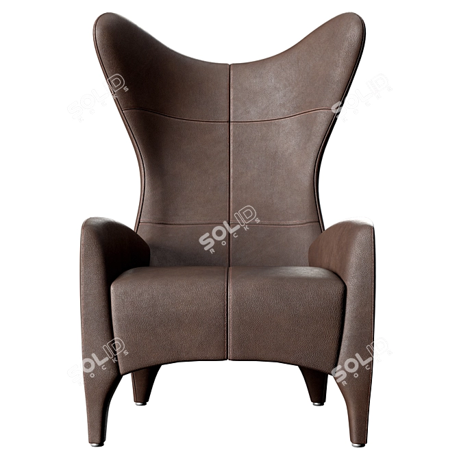 Contemporary Elegance Morada Avi Armchair 3D model image 2