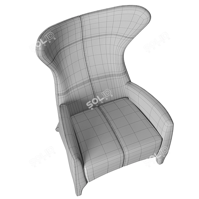 Contemporary Elegance Morada Avi Armchair 3D model image 5