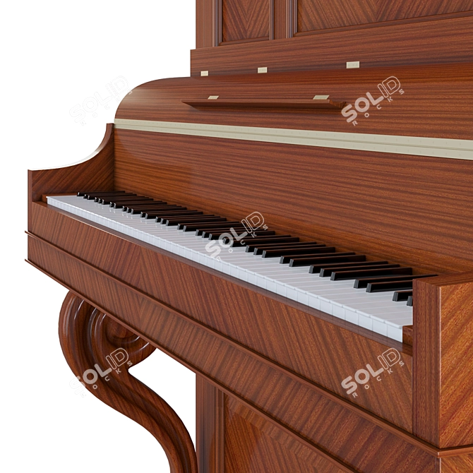 Melodic Mastery: PLEYEL WOLFF Vertical Piano 3D model image 3