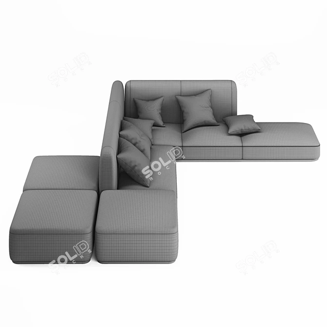 Modern Vray Sofa 67: Luxurious and Compact 3D model image 3