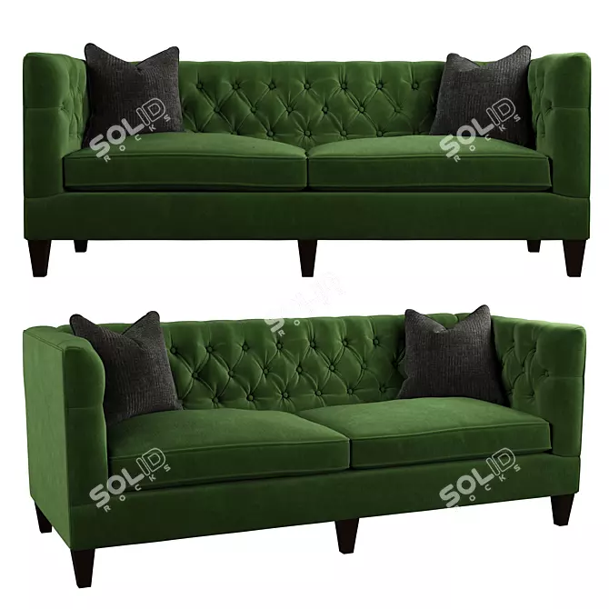 Luxury Becket Sofa 3D model image 1