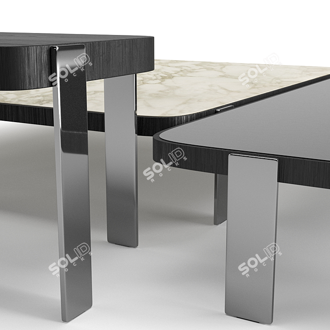 Elegant Minotti Mattia Coffee Tables 3D model image 2