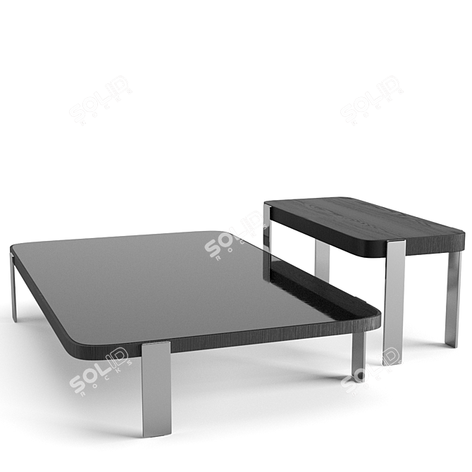 Elegant Minotti Mattia Coffee Tables 3D model image 4