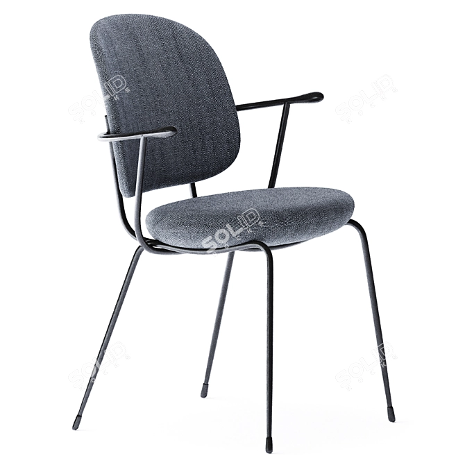 Stellar Industry Armchair: Industrial Elegance 3D model image 1