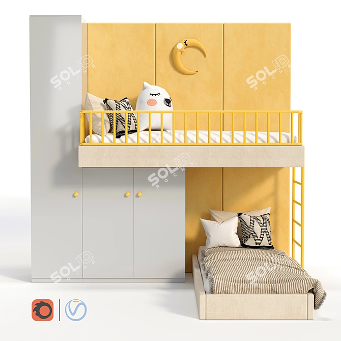 Modular Children Room - 3 3D model image 1