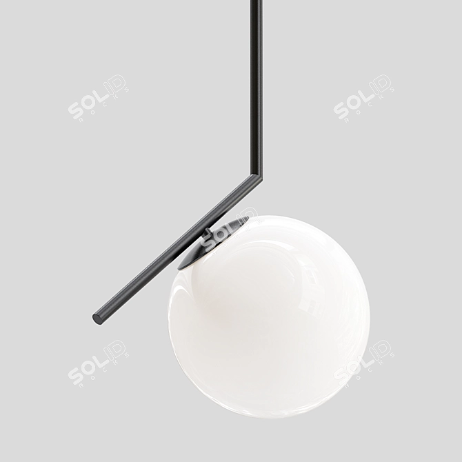 Elegant Flos IC Pendant 3D model image 1