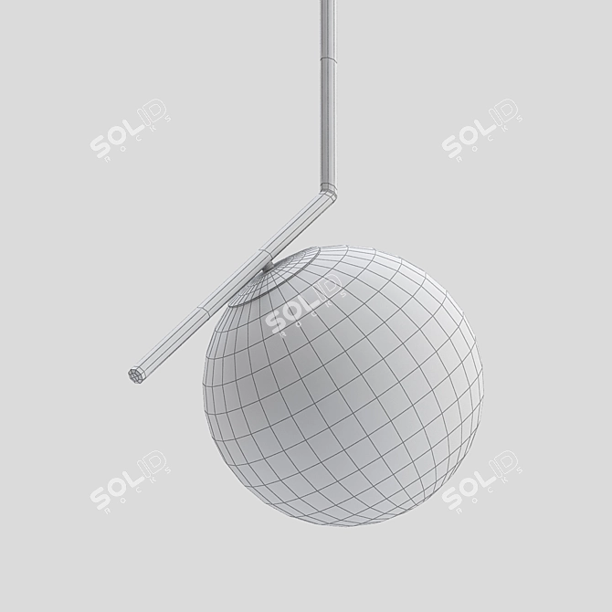 Elegant Flos IC Pendant 3D model image 2