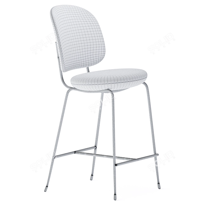 Stellar Works Industry Bar Chair 3D model image 3