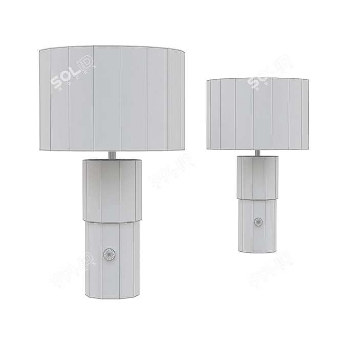 Marble Base Table Lamps | Elegant Lighting 3D model image 2