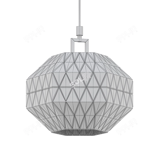 Modern Glass Pendant Light - Lita 3D model image 2