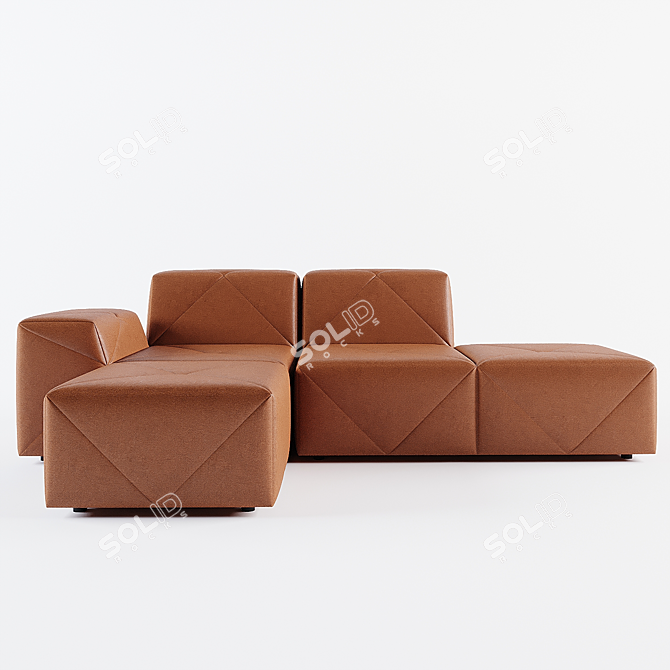 Moooi BFF Modular Sofa 3D model image 2