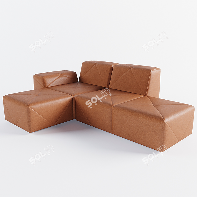 Moooi BFF Modular Sofa 3D model image 4