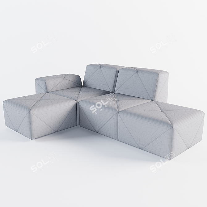 Moooi BFF Modular Sofa 3D model image 6