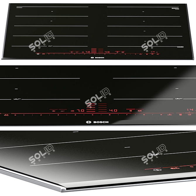 BOSCH Induction Hob Set 3D model image 2