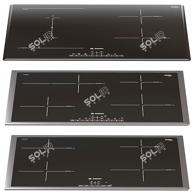 BOSCH Induction Hob Set 3D model image 3