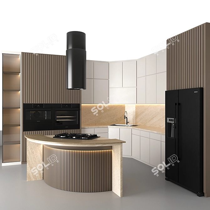 Bosch Kitchen Appliances Combo 3D model image 2