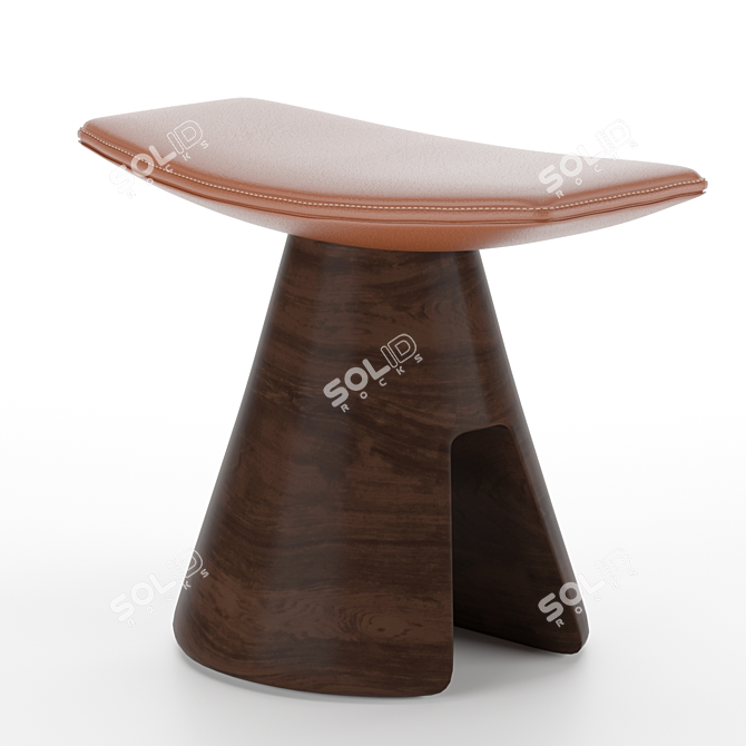 Delcourt's Roi Fou and Mat Stools 3D model image 2