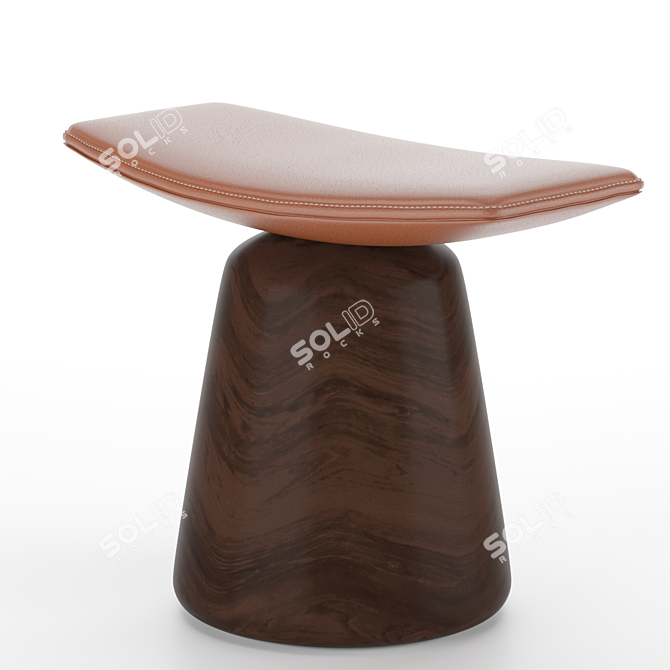 Delcourt's Roi Fou and Mat Stools 3D model image 3