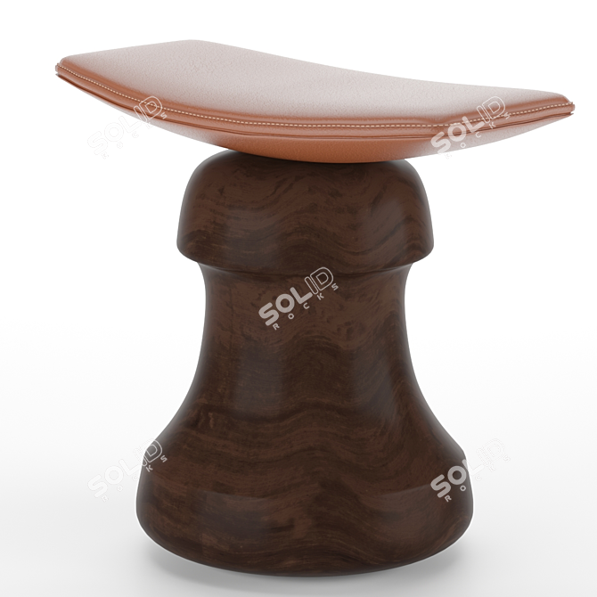 Delcourt's Roi Fou and Mat Stools 3D model image 4