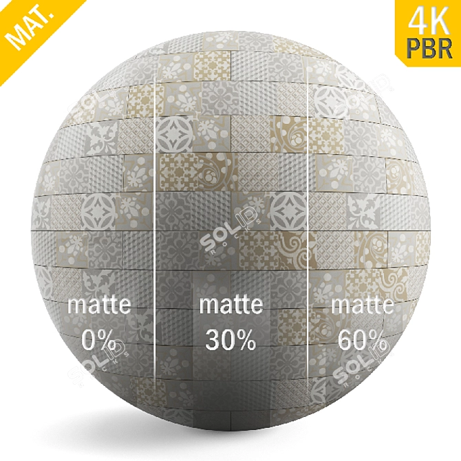 Title: Seamless PBR Floor Material - High-Quality 4K Textures 3D model image 1
