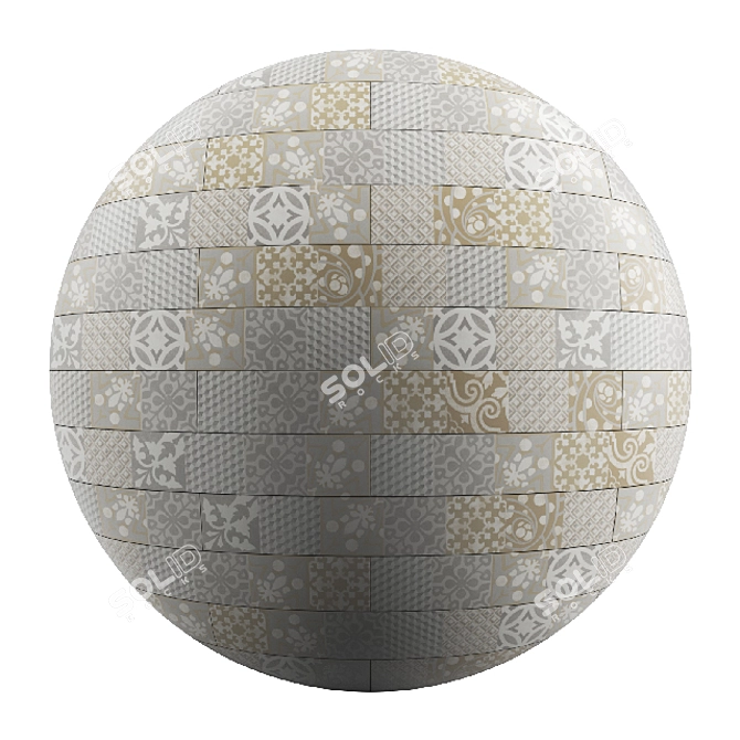 Title: Seamless PBR Floor Material - High-Quality 4K Textures 3D model image 7