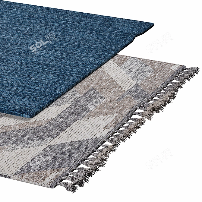 Plush Velvet Carpets 070 3D model image 2