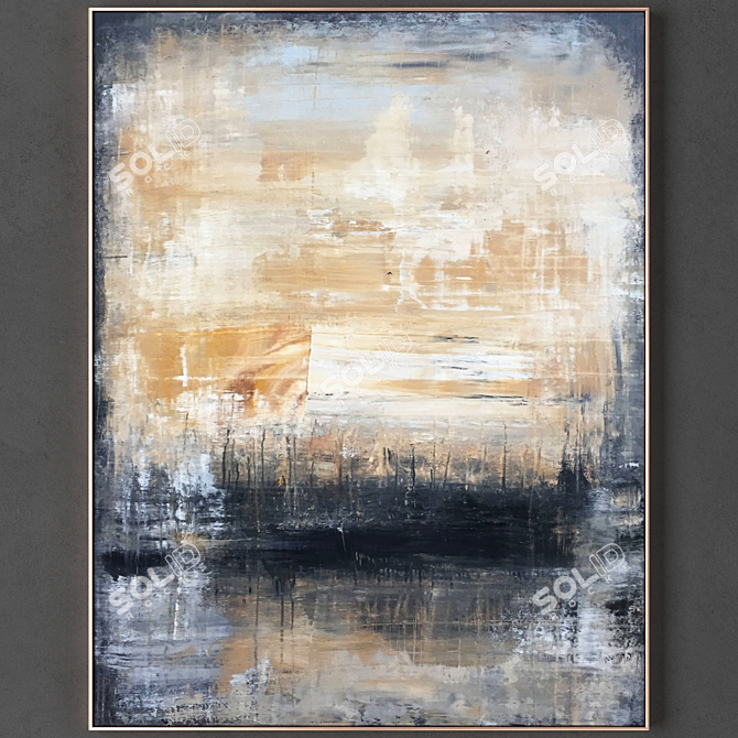  Dual Frame Painting Set - 2 Frames, 2500x2500 Textures 3D model image 1