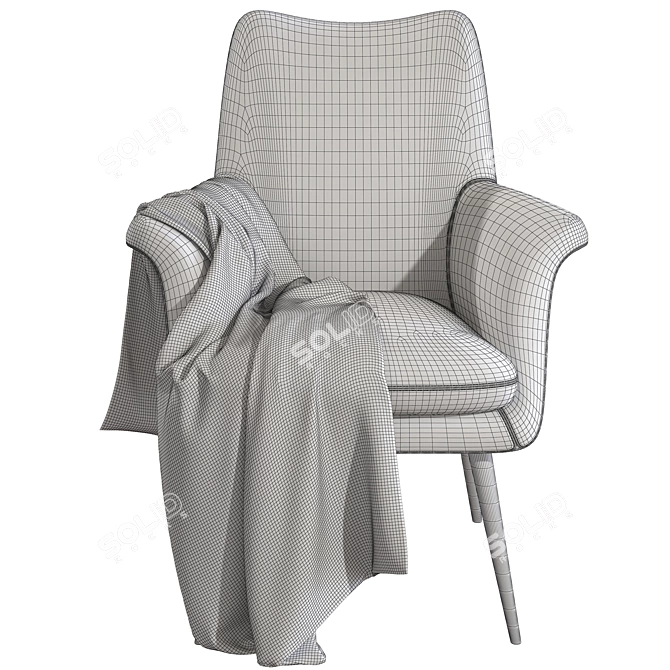 Modern Finley Chair: Stylish Comfort in Your Space 3D model image 5