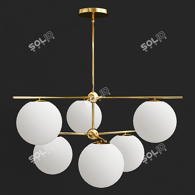 Elevate Your Space: Stem Chandelier 3D model image 1