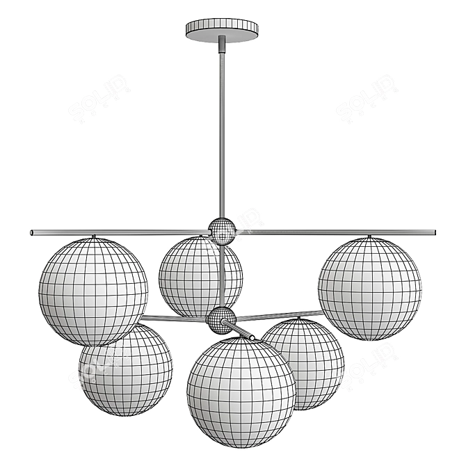 Elevate Your Space: Stem Chandelier 3D model image 2