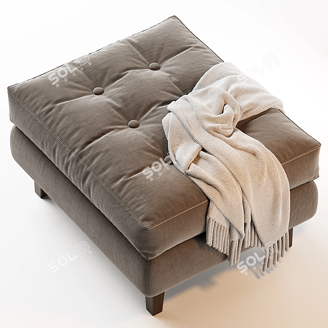 Modern Dennes Ottoman: Stylish and Versatile 3D model image 2