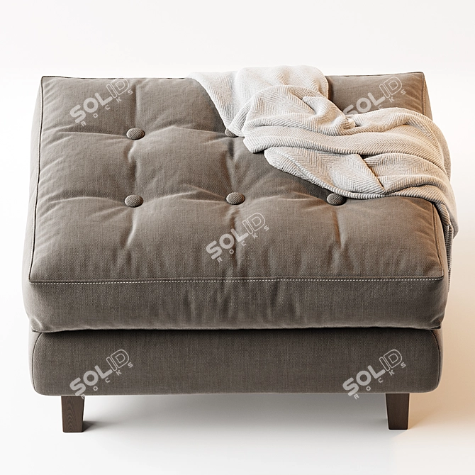 Modern Dennes Ottoman: Stylish and Versatile 3D model image 3