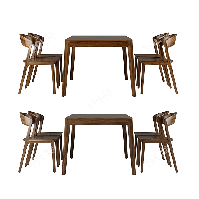 TEAM7 Mylon: Stylish Tables & Chairs 3D model image 2