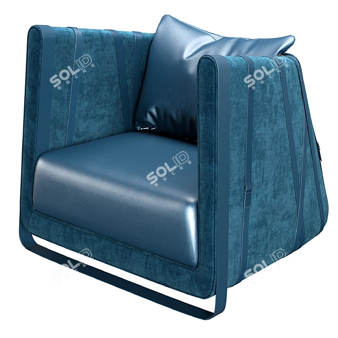 Italian-inspired Morada Bond Armchair 3D model image 1