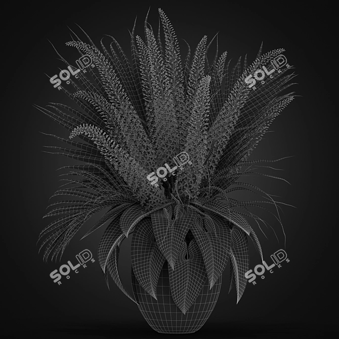 Elegant Blooms Bouquet 13 Rose Collection 3D model image 3