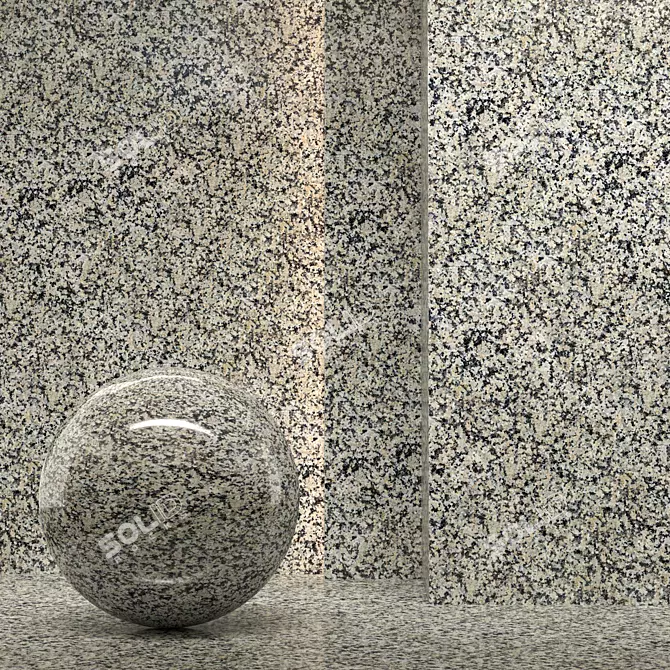 Sleek Seamless Stone Texture 3D model image 1