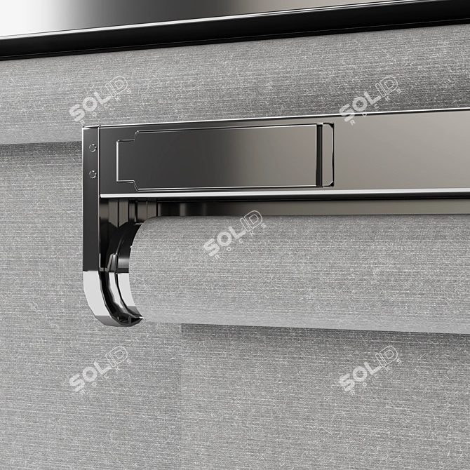 Jazzdans Grey Roller Blind 3D model image 2