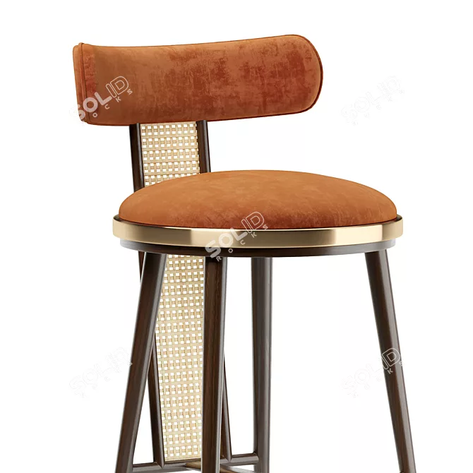 BLAKEY Bar Chair: Stylish and Comfortable 3D model image 3