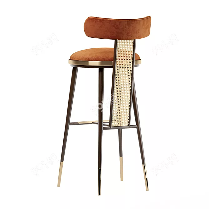 BLAKEY Bar Chair: Stylish and Comfortable 3D model image 4