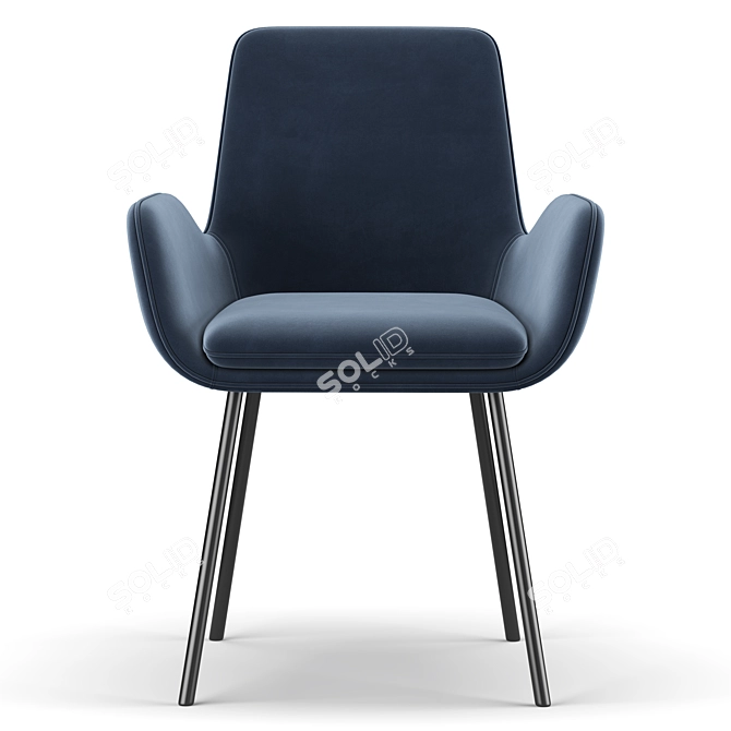 Sleek and Stylish PIKE Chair 3D model image 3