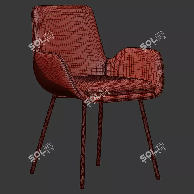 Sleek and Stylish PIKE Chair 3D model image 5