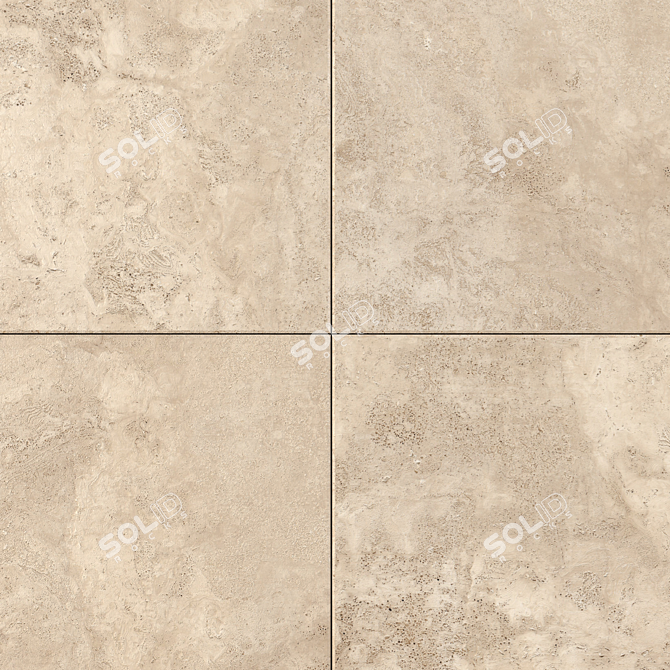 Flaviker Navona Honey Cross: Stunning 120x120 Wall & Floor Tile 3D model image 2